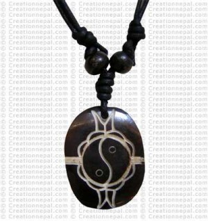 Double fish bone pendant