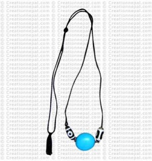 Turq-dzi necklace