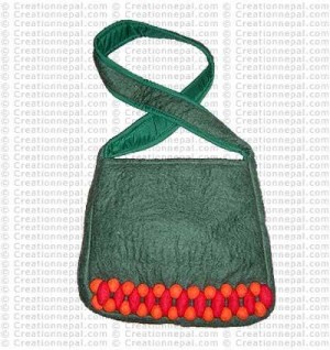 Balls patch felt bag 157