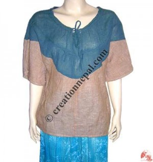 Cotton top with string