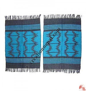 Dhaka dining table mats-blue (set of 6)