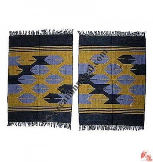 Dhaka dining table mats-yellow (set of 6)