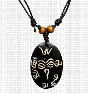 Buddha-eye Om Mane mantra Amulet