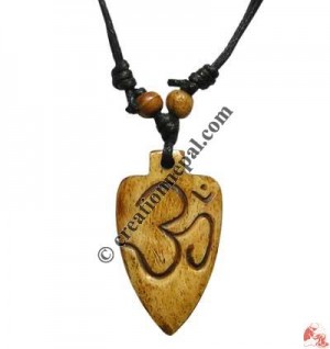 Sanskrit OM carved pendant 1