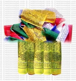 Extra large size prayer flag (packet of 5 roll)
