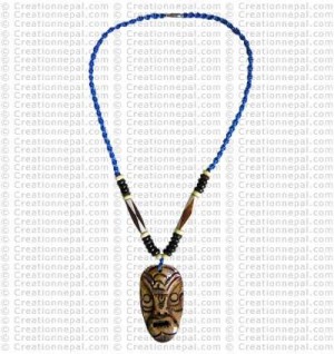 Mask pendant necklace
