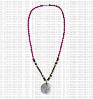 Knot carved Amulet necklace 2