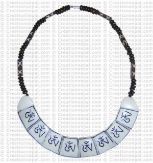 Om bone necklace 8