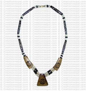 Peace signs necklace