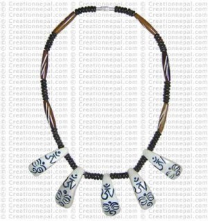 Om Buddha-eye necklace