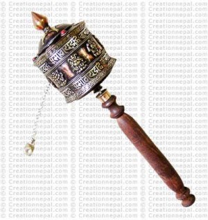 Astamangal prayer wheel