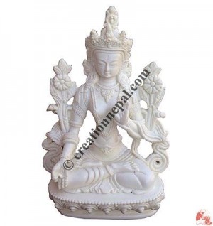 Resin White Tara - 15cm