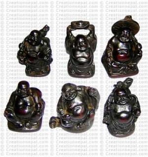 Tiny Laughing Buddha4 (set of 6)