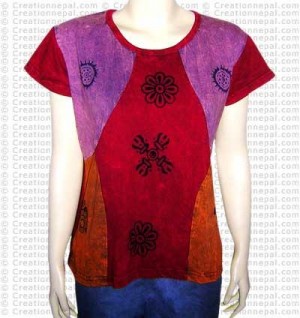 Joined Dorje-Om rib t-shirt