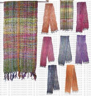 Jari-cotton loose scarf30