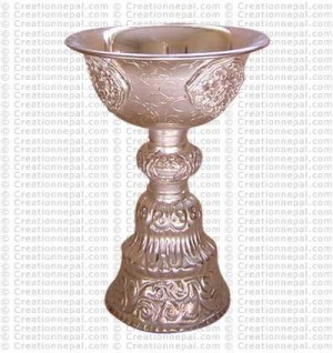 Medium butter lamp (white)