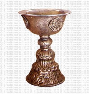 Small butter lamp (white)