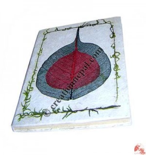 Double bodhi leaf notebook