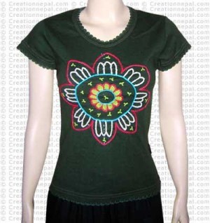 Crochet sun rib t-shirt