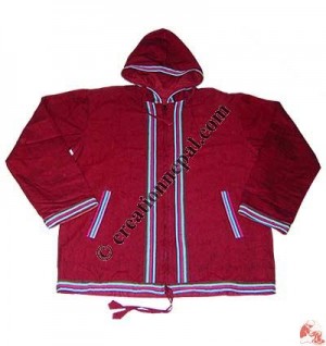 Shama plain hooded jacket2