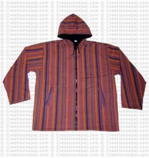 Stripes cotton jacket