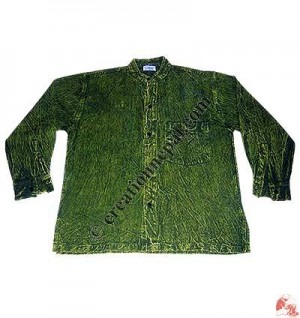 Stone wash shyama round neck shirt