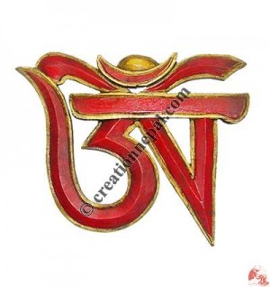 Tibetan Om-Red paint