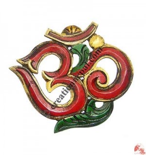 Sanskrit wooden tiny Om