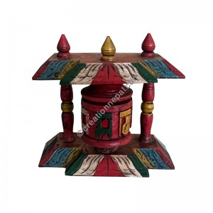 Table stand single prayer wheel