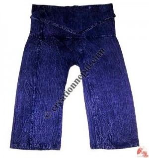 Shyama cotton stone wash wrapper pant