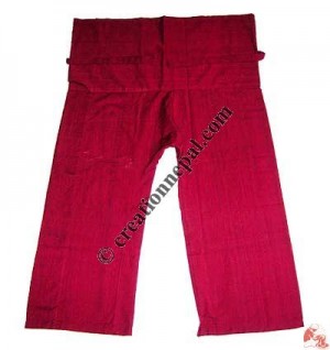 Shyama cotton plain wrapper-red