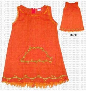 Cotton frills kids dress
