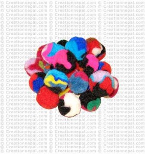 Felt soft furry decorative 2 cm balls (packet of 500 balls) 