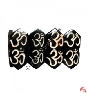 Double OM carved bracelet