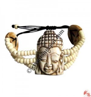 White Buddha bracelet