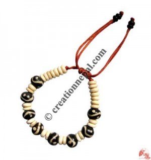 Ying-yang beads wristband
