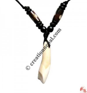 Buffalo real teeth pendant