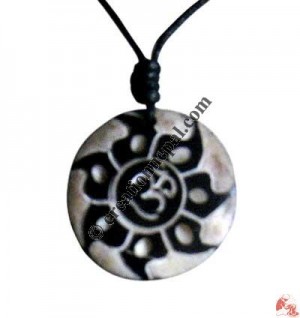 Sanskrit OM fire art amulet