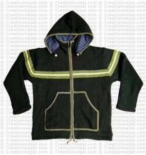 Stripe woolen men jacket2