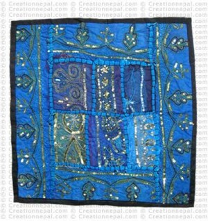 Rajasthani Jari-Sitara cushion2