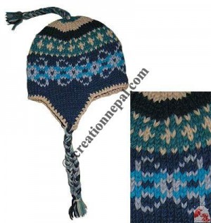 Kids woolen ear hat6