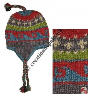 Kids woolen ear hat8