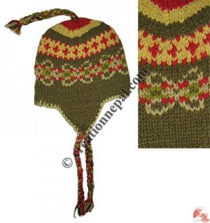 Kids woolen ear hat10