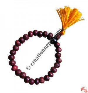 Wooden 27 beads wrist mala