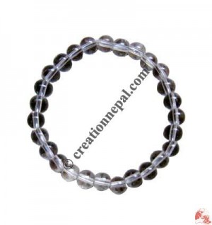 Clear glass 27 beads wrist mala