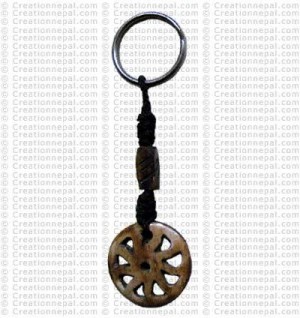 Bone carved key chain 16