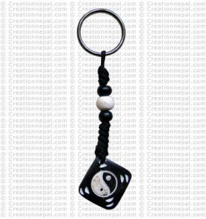 Bone carved key chain 18