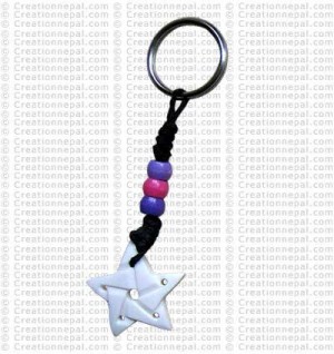 Bone carved key chain 19
