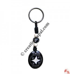 Bone carved key chain 26