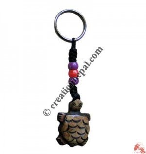 Bone carved key chain 29